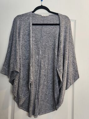 Painted Threads Gray Open-Front Women's Cardigan Sweater S Euc